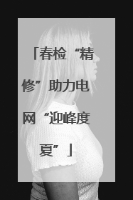 春检“精修”助力电网“迎峰度夏”