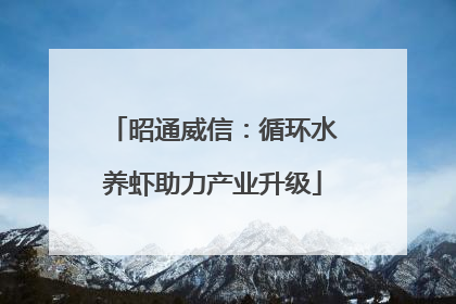 昭通威信：循环水养虾助力产业升级