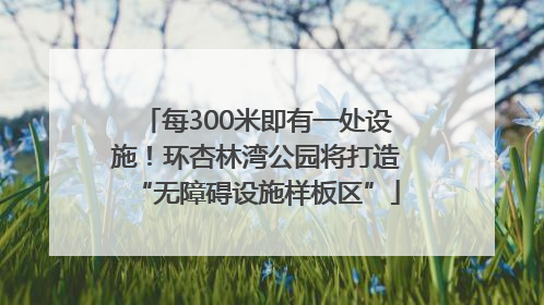 每300米即有一处设施！环杏林湾公园将打造“无障碍设施样板区”