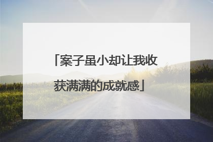 案子虽小却让我收获满满的成就感