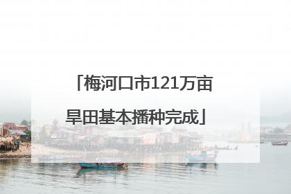 梅河口市121万亩旱田基本播种完成