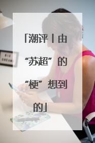 潮评丨由“苏超”的“梗”想到的
