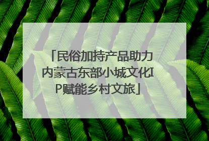 民俗加持产品助力 内蒙古东部小城文化IP赋能乡村文旅