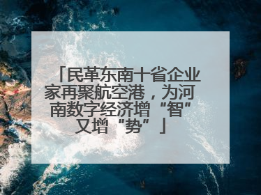 民革东南十省企业家再聚航空港，为河南数字经济增“智”又增“势”