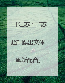 江苏：“苏超”踢出文体旅新配合