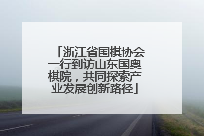浙江省围棋协会一行到访山东国奥棋院，共同探索产业发展创新路径