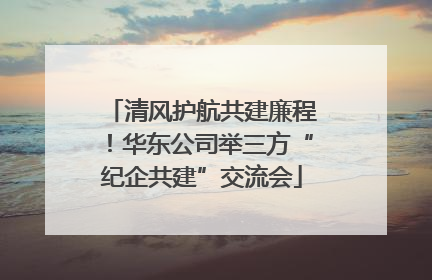 清风护航共建廉程！华东公司举三方“纪企共建”交流会