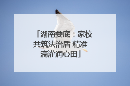 湖南娄底：家校共筑法治盾 精准滴灌润心田