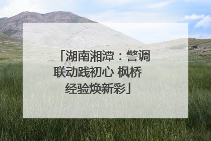 湖南湘潭：警调联动践初心 枫桥经验焕新彩