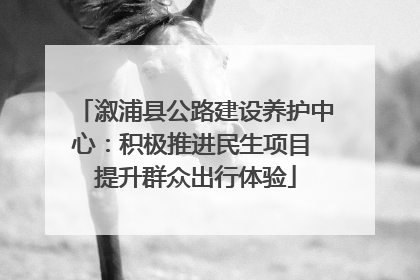 溆浦县公路建设养护中心：积极推进民生项目 提升群众出行体验