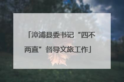 漳浦县委书记“四不两直”督导文旅工作