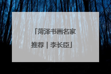 菏泽书画名家推荐｜李长臣
