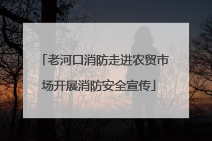 老河口消防走进农贸市场开展消防安全宣传