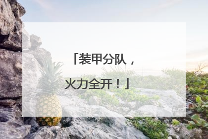 装甲分队，火力全开！