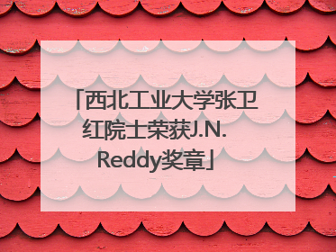 西北工业大学张卫红院士荣获J.N.Reddy奖章