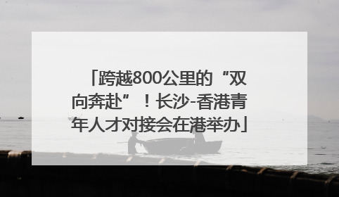 跨越800公里的“双向奔赴”！长沙-香港青年人才对接会在港举办