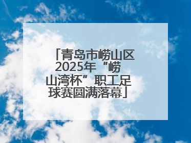 青岛市崂山区2025年“崂山湾杯”职工足球赛圆满落幕