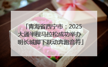 青海省西宁市：2025大通半程马拉松成功举办 明长城脚下跃动奔跑音符