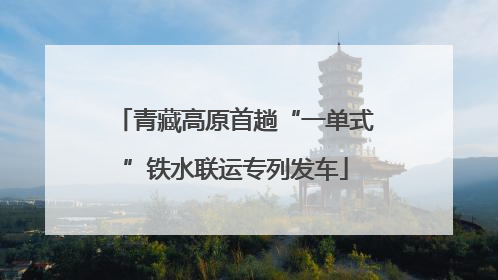 青藏高原首趟“一单式”铁水联运专列发车