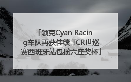 领克Cyan Racing车队再获佳绩 TCR世巡赛西班牙站包揽六座奖杯