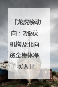 龙虎榜动向：2股获机构及北向资金集体净买入
