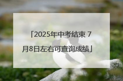 2025年中考结束 7月8日左右可查询成绩