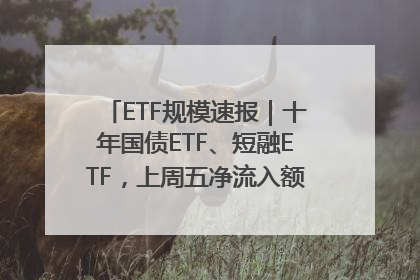 ETF规模速报｜十年国债ETF、短融ETF，上周五净流入额均超20亿元